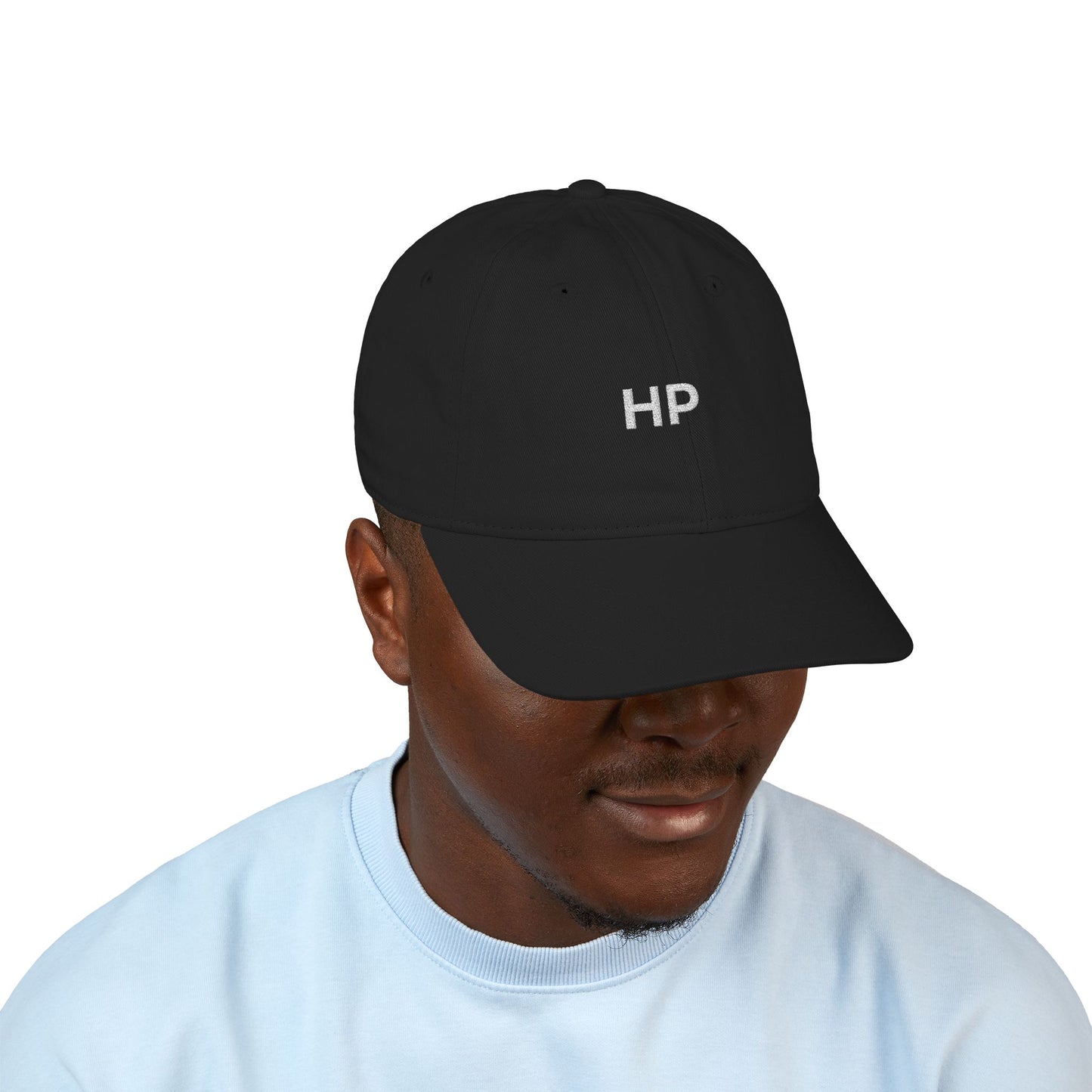 Embroidered 'HP' Organic Baseball Cap – Minimal Vintage Dad Hat (EST 2026)