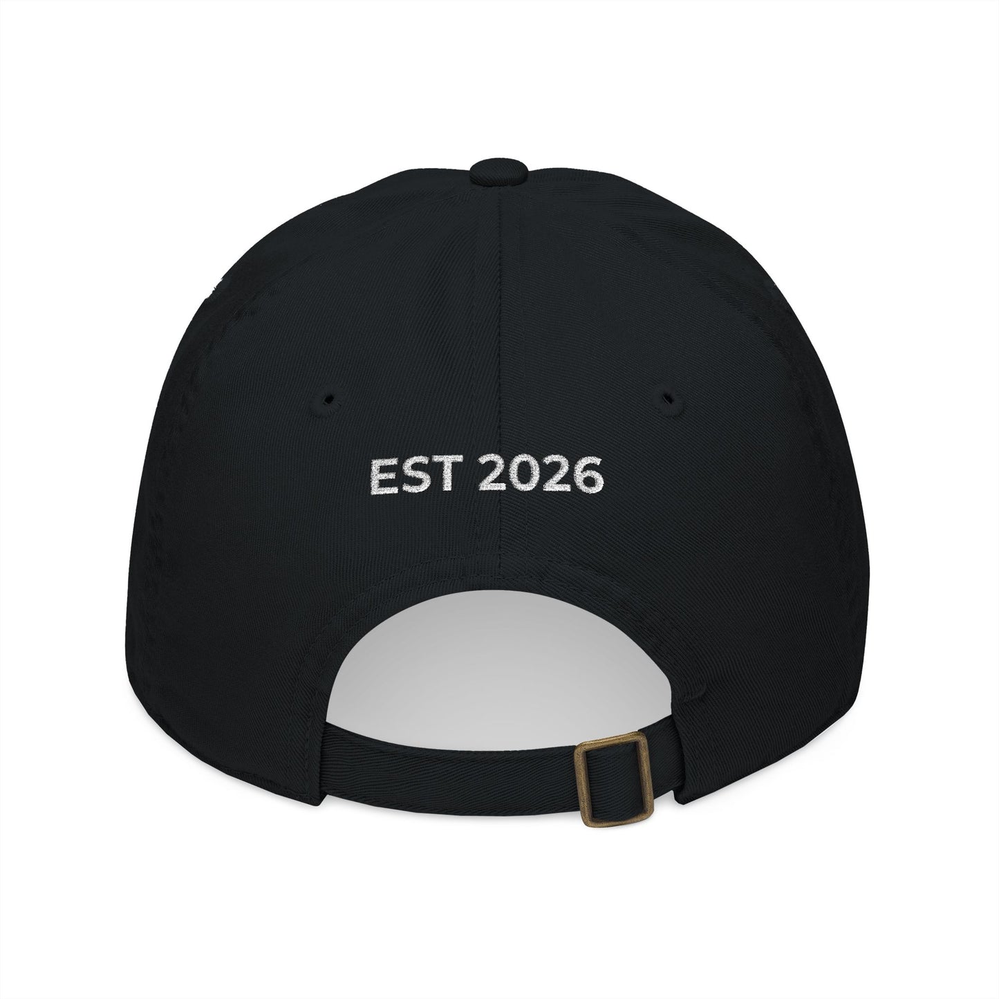 Embroidered 'HP' Organic Baseball Cap – Minimal Vintage Dad Hat (EST 2026)